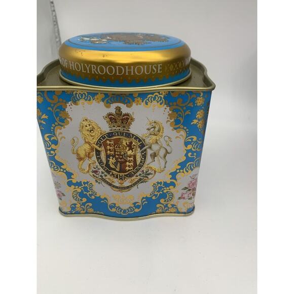 Royal Collection Buckingham Palace Royal Blend Tea Tin Teal Blue 2008 - Picture 4 of 8